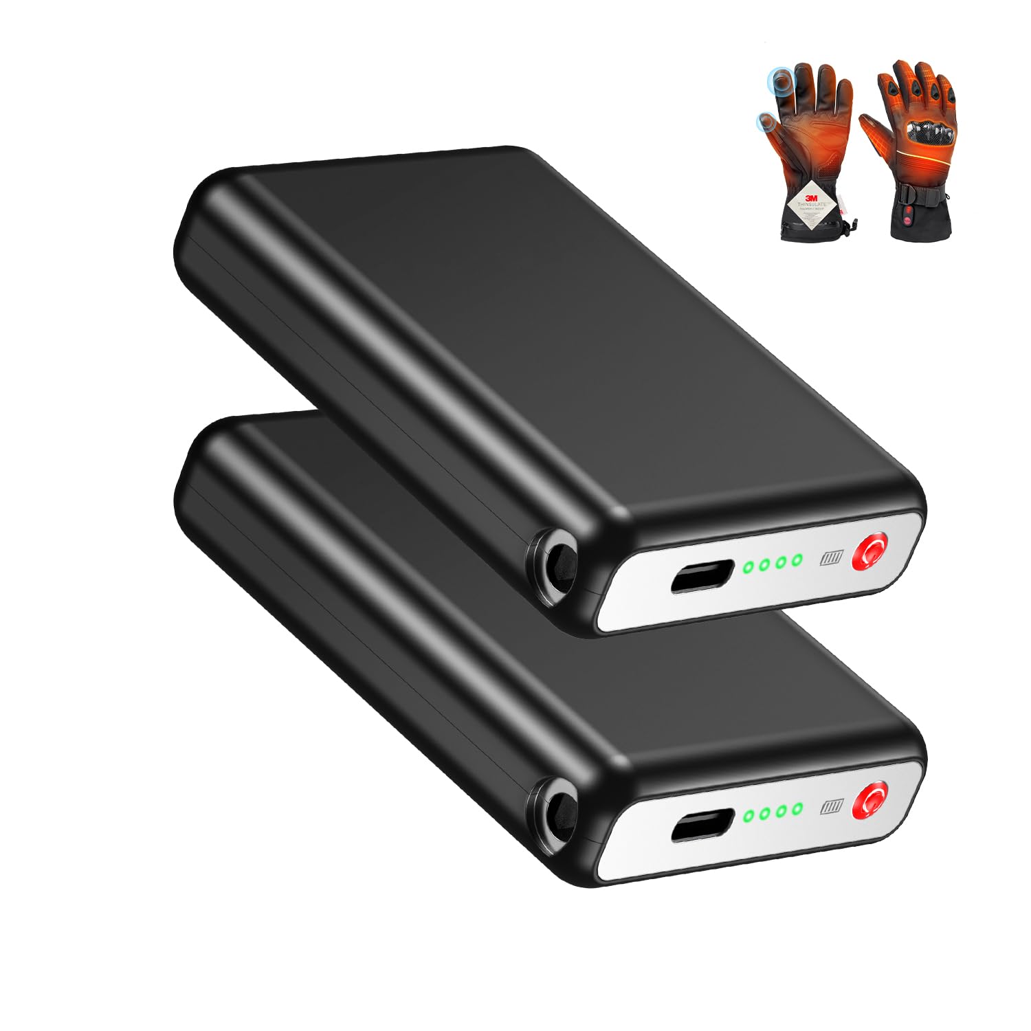 Amazon.co.jp: 電熱グローブ バッテリー 【2026冬新登場・10000mAh 2個